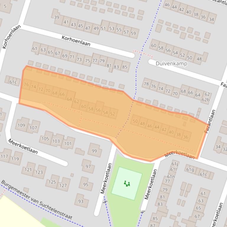 Kaart van postcodegebied 6641ZD.