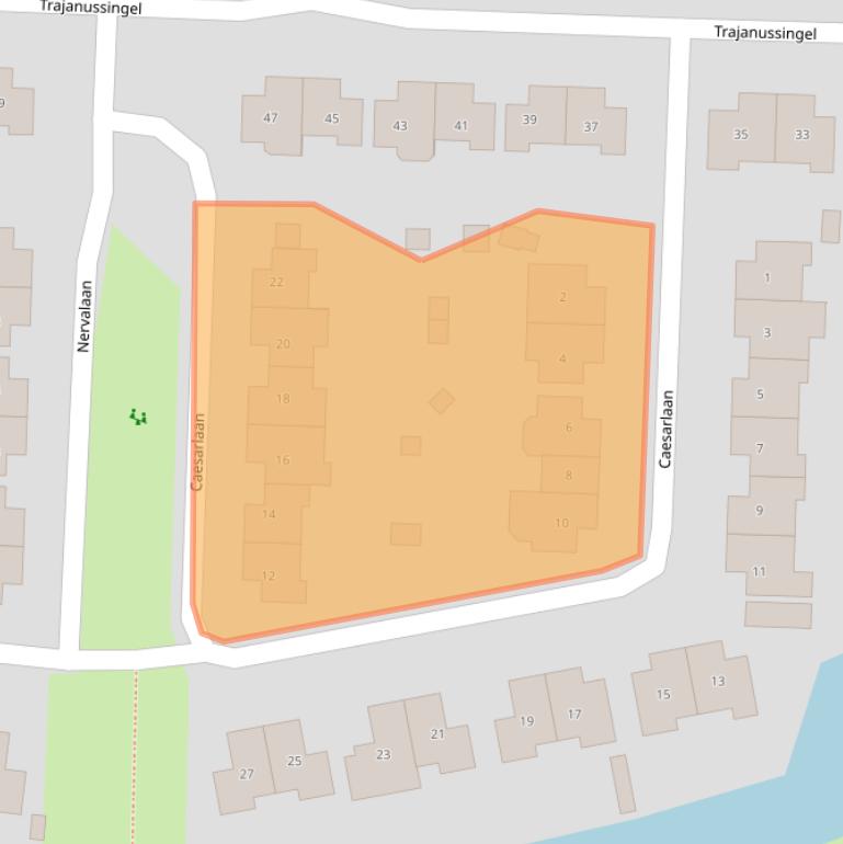 Kaart van postcodegebied 6642AD.