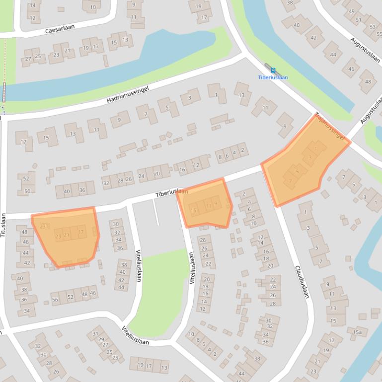 Kaart van postcodegebied 6642AM.
