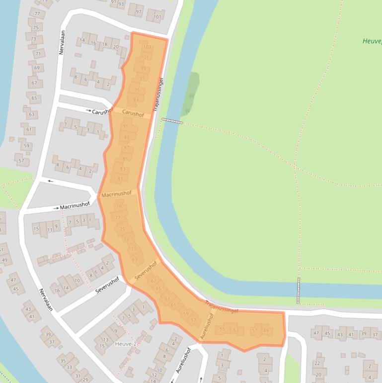 Kaart van postcodegebied 6642AT.