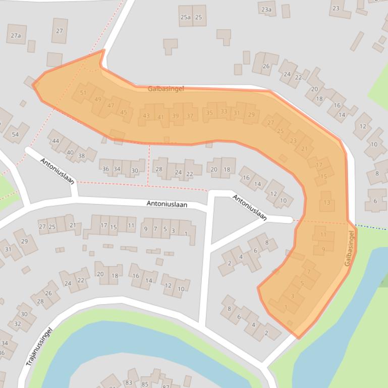 Kaart van postcodegebied 6642BK.