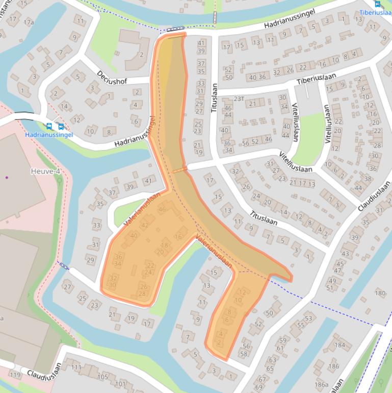 Kaart van postcodegebied 6642BW.