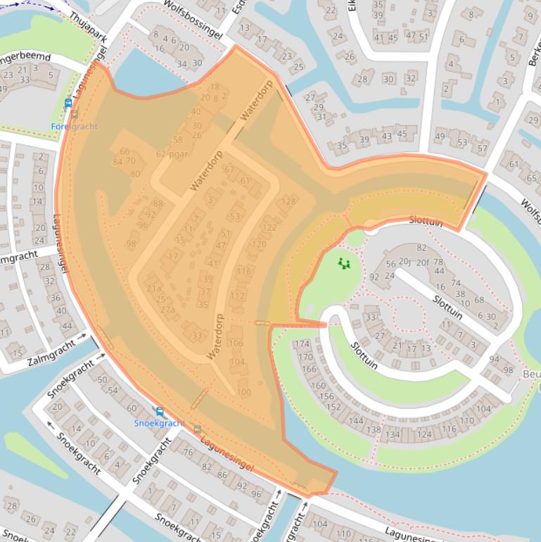 Kaart van postcodegebied 6642DB.