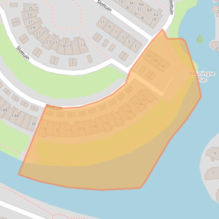 Kaart van postcodegebied 6642DG.