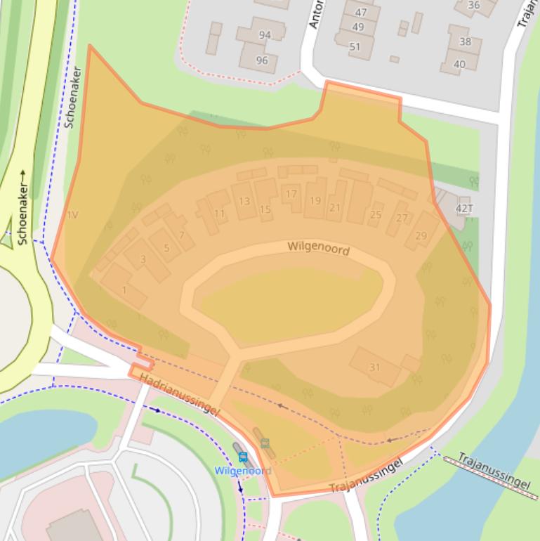 Kaart van postcodegebied 6642KA.