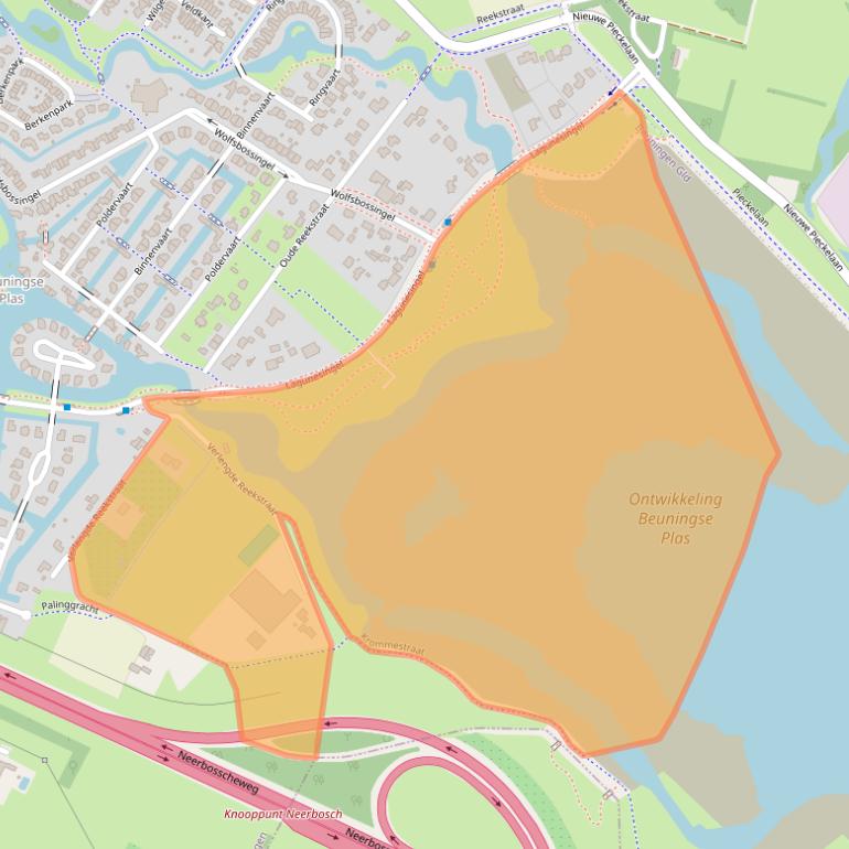 Kaart van postcodegebied 6642KM.