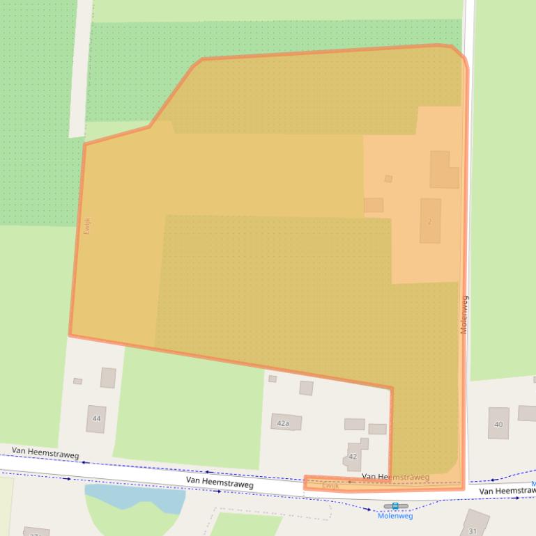 Kaart van postcodegebied 6644AC.