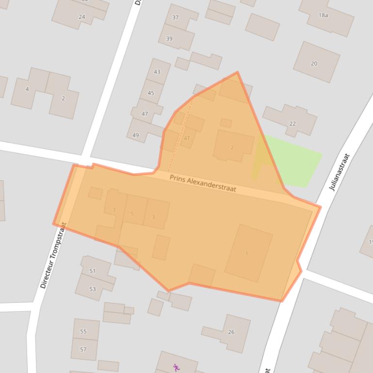 Kaart van postcodegebied 6644AM.