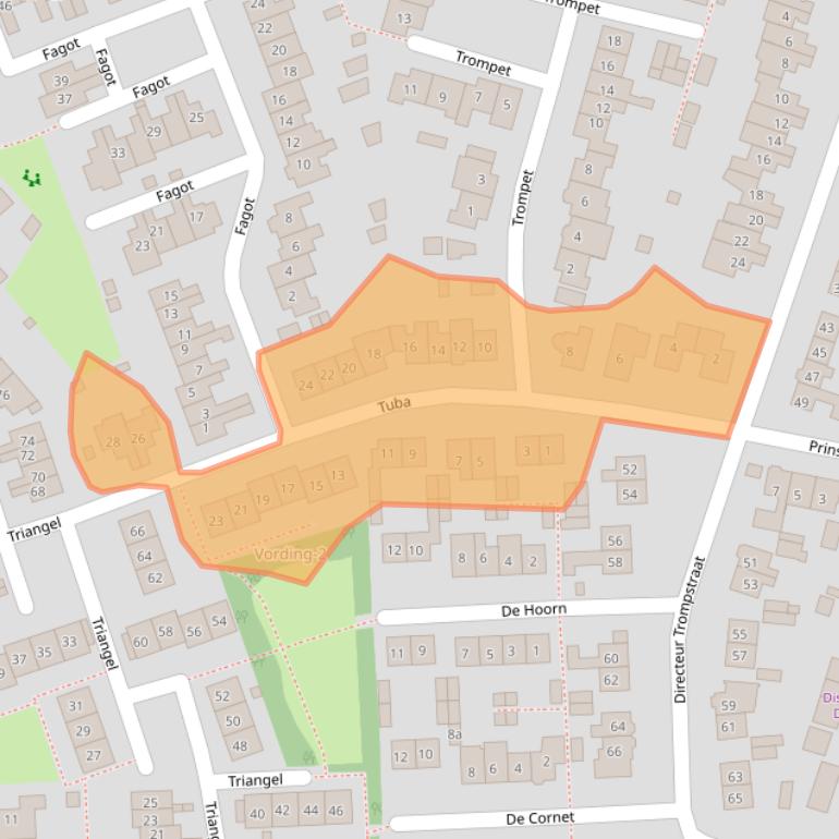 Kaart van postcodegebied 6644AN.