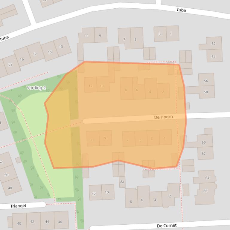 Kaart van postcodegebied 6644AR.