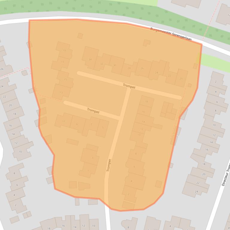 Kaart van postcodegebied 6644AW.