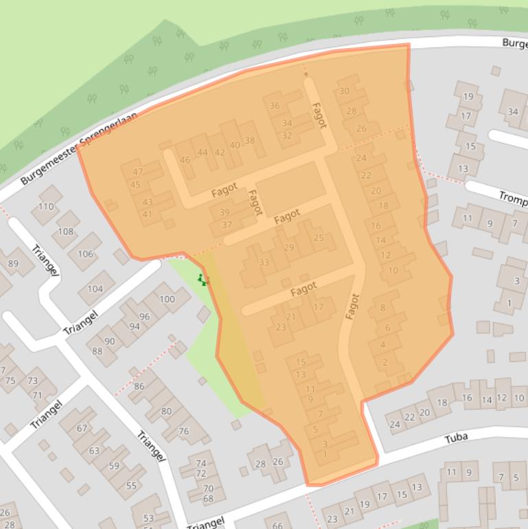Kaart van postcodegebied 6644AZ.