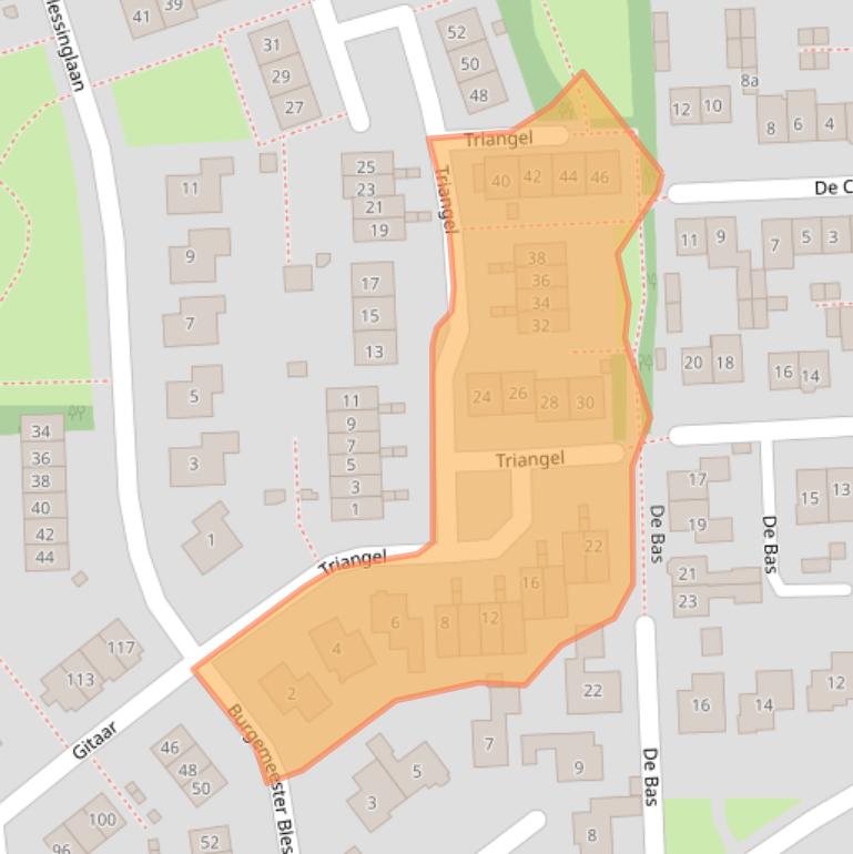 Kaart van postcodegebied 6644BB.