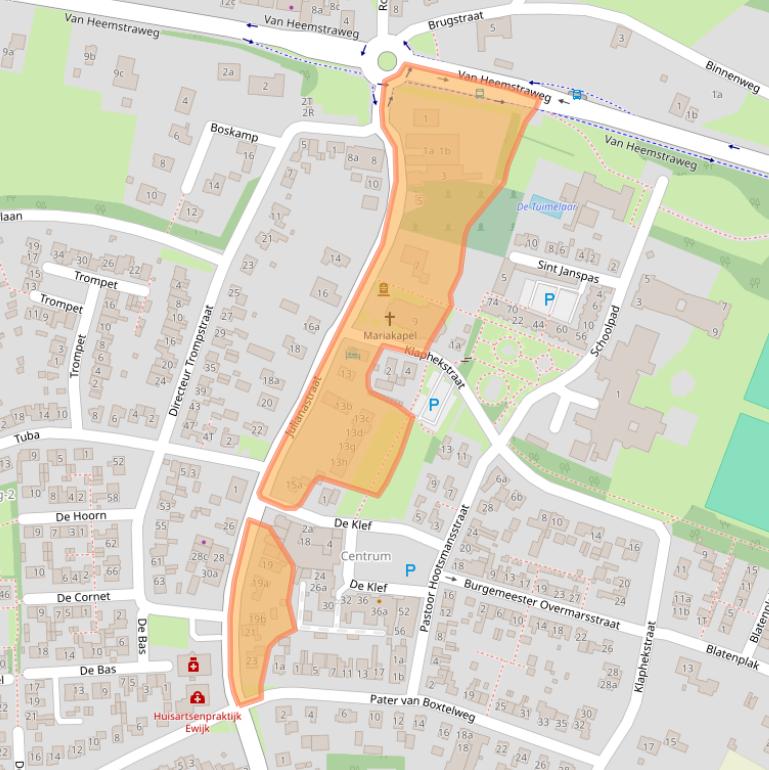 Kaart van postcodegebied 6644BN.