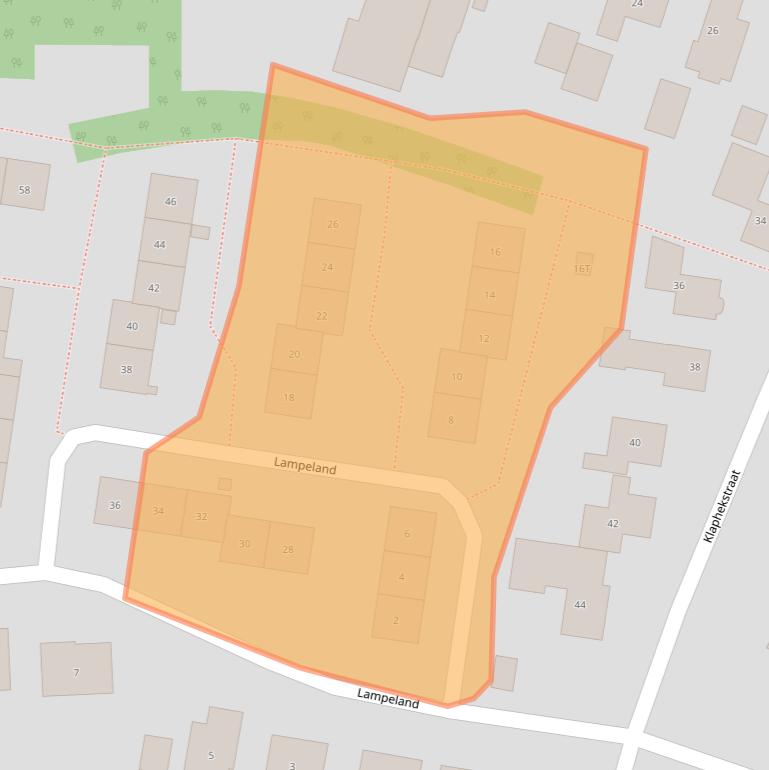 Kaart van postcodegebied 6644BX.