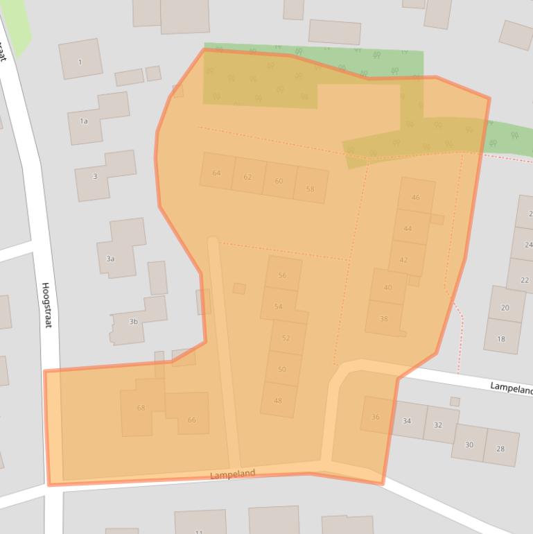 Kaart van postcodegebied 6644BZ.