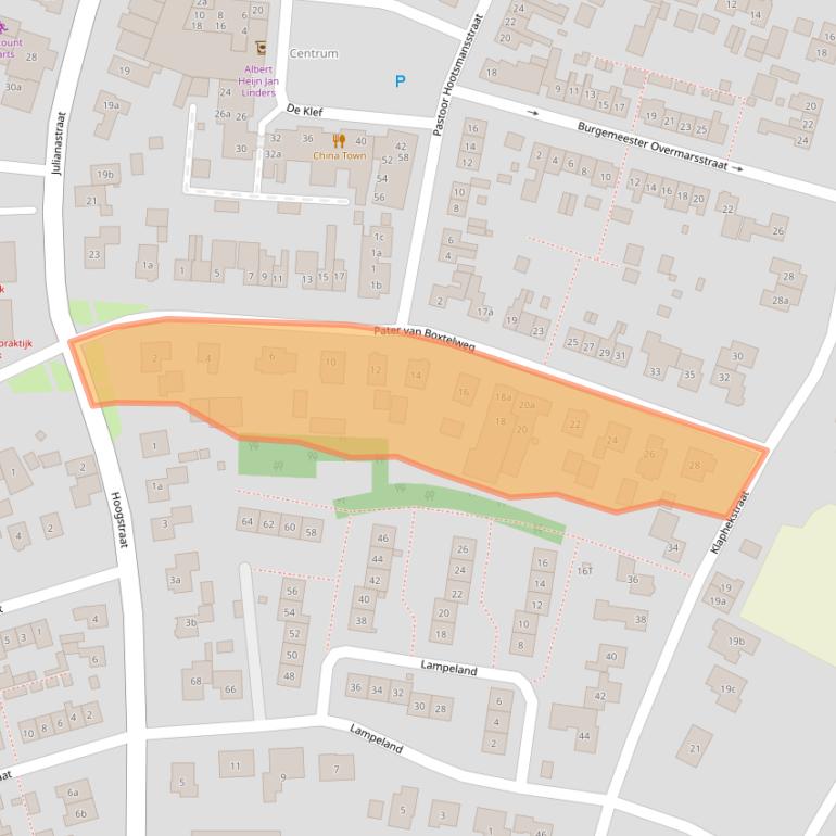 Kaart van postcodegebied 6644CB.