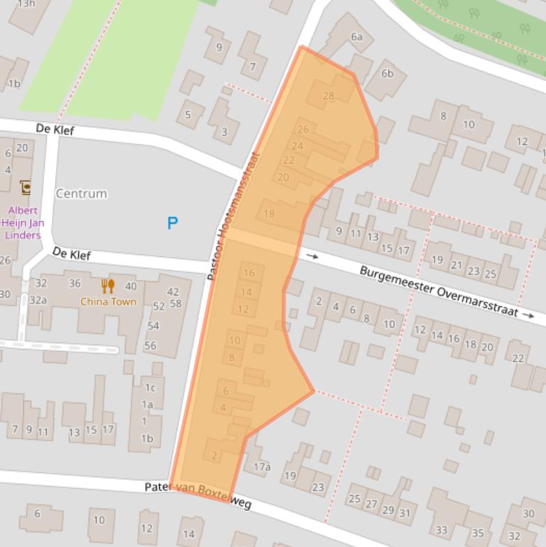 Kaart van postcodegebied 6644CD.