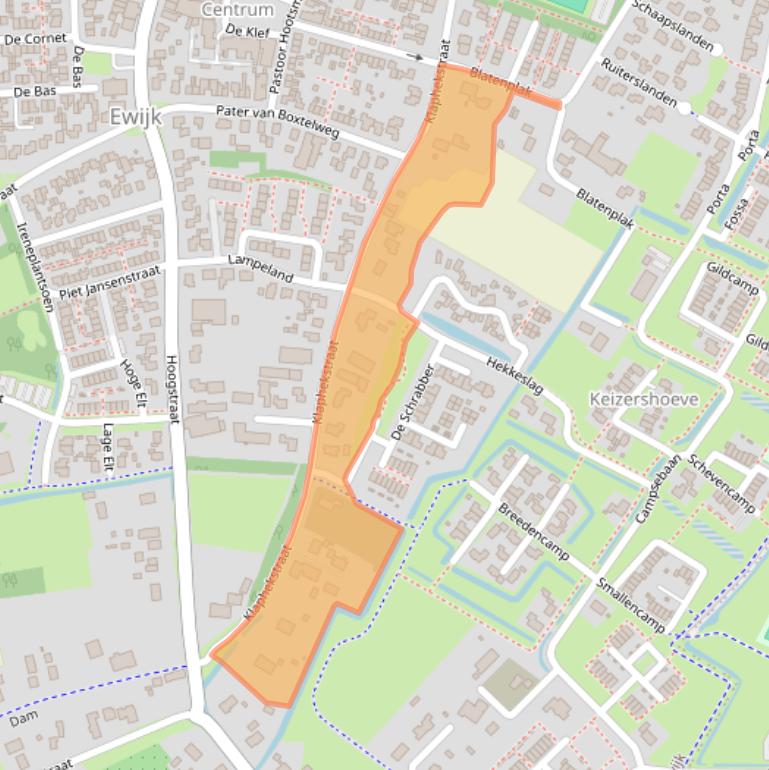 Kaart van postcodegebied 6644CL.
