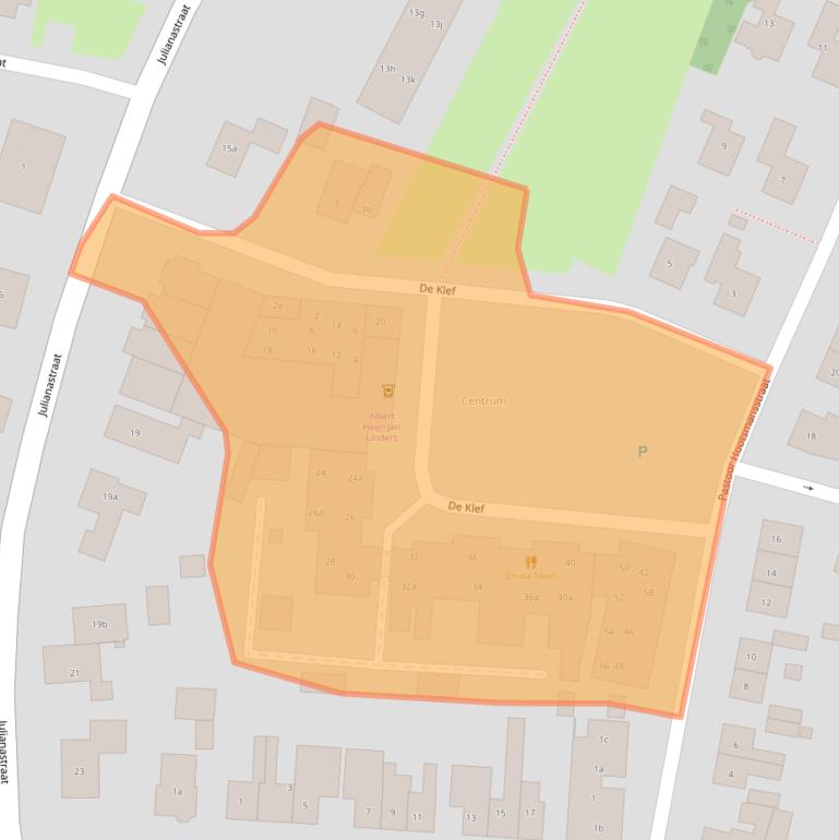 Kaart van postcodegebied 6644CT.