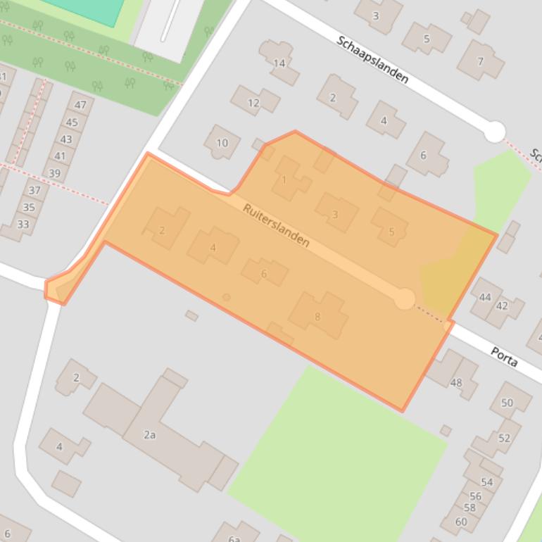 Kaart van postcodegebied 6644CW.