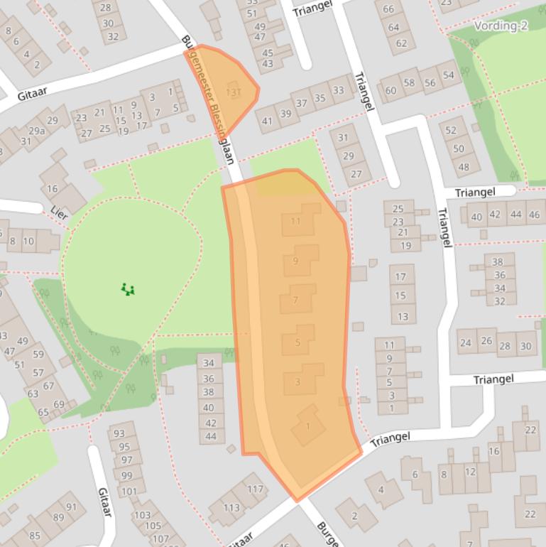 Kaart van postcodegebied 6644DB.