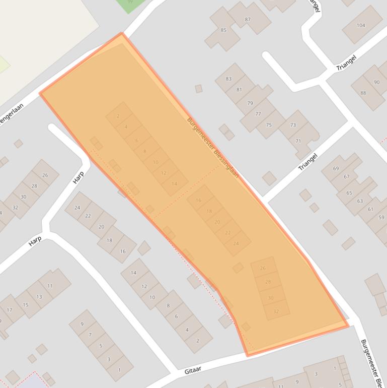 Kaart van postcodegebied 6644DC.