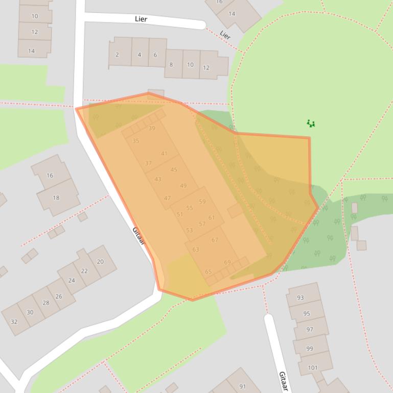 Kaart van postcodegebied 6644DL.