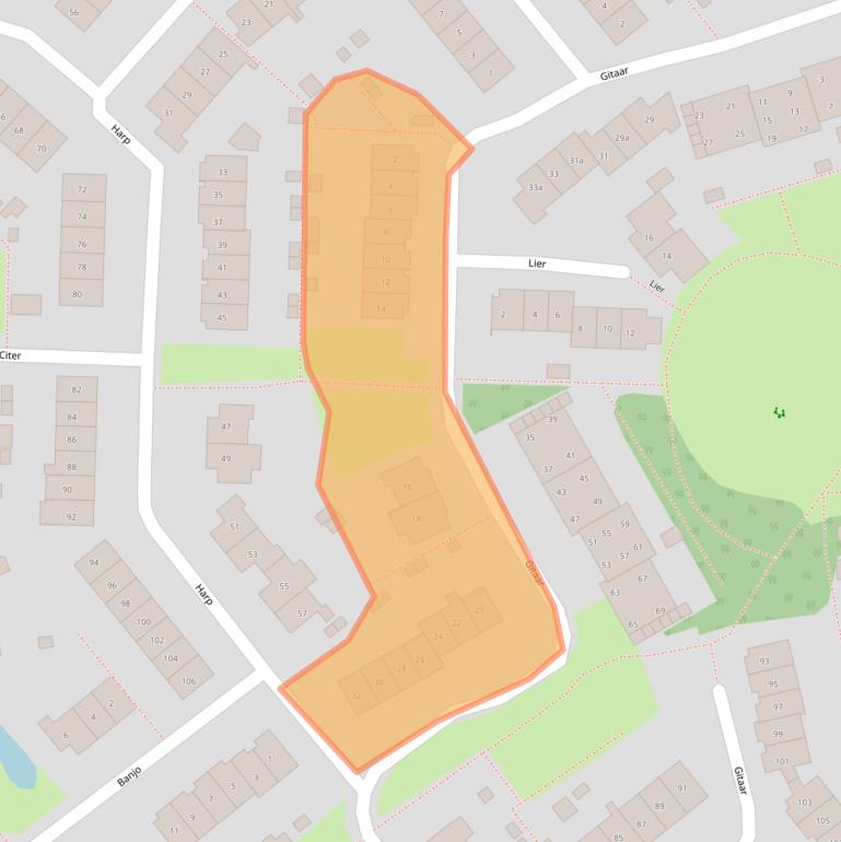 Kaart van postcodegebied 6644DN.