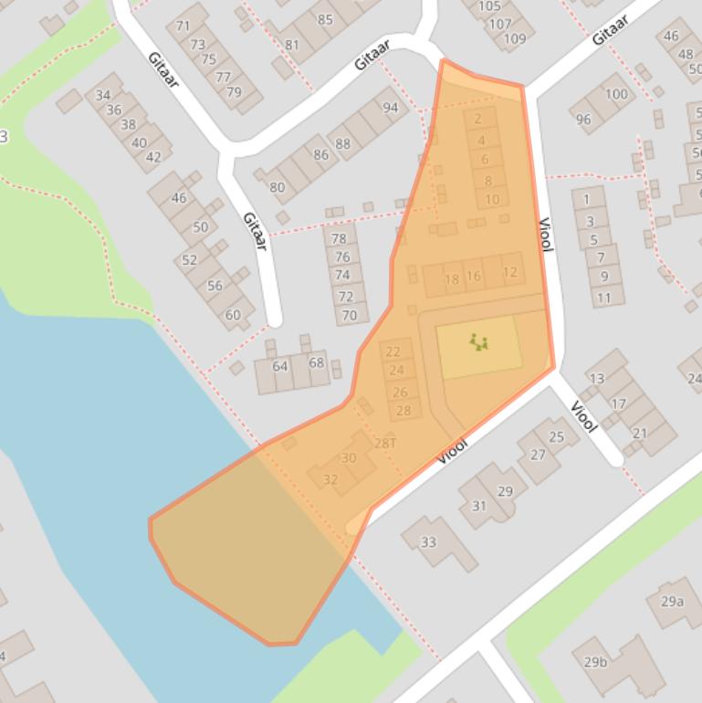 Kaart van postcodegebied 6644DT.