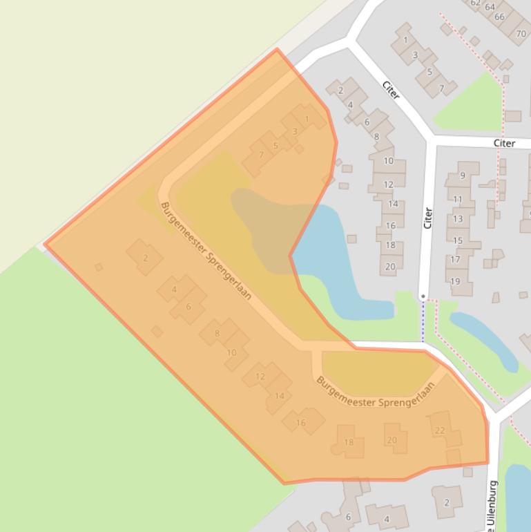 Kaart van postcodegebied 6644DV.