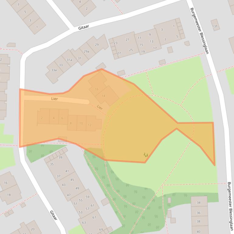 Kaart van postcodegebied 6644DX.