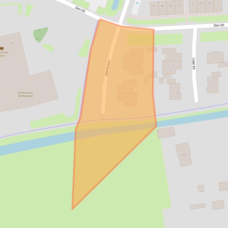 Kaart van postcodegebied 6644EE.