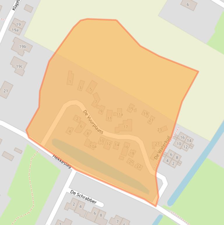 Kaart van postcodegebied 6644HB.