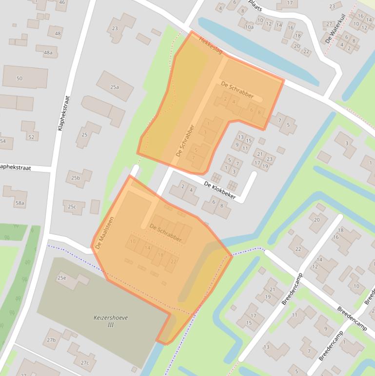 Kaart van postcodegebied 6644HD.