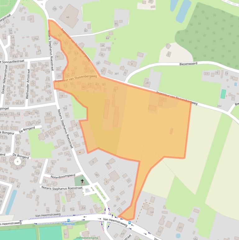 Kaart van postcodegebied 6645AB.