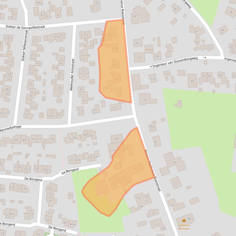 Kaart van postcodegebied 6645AE.