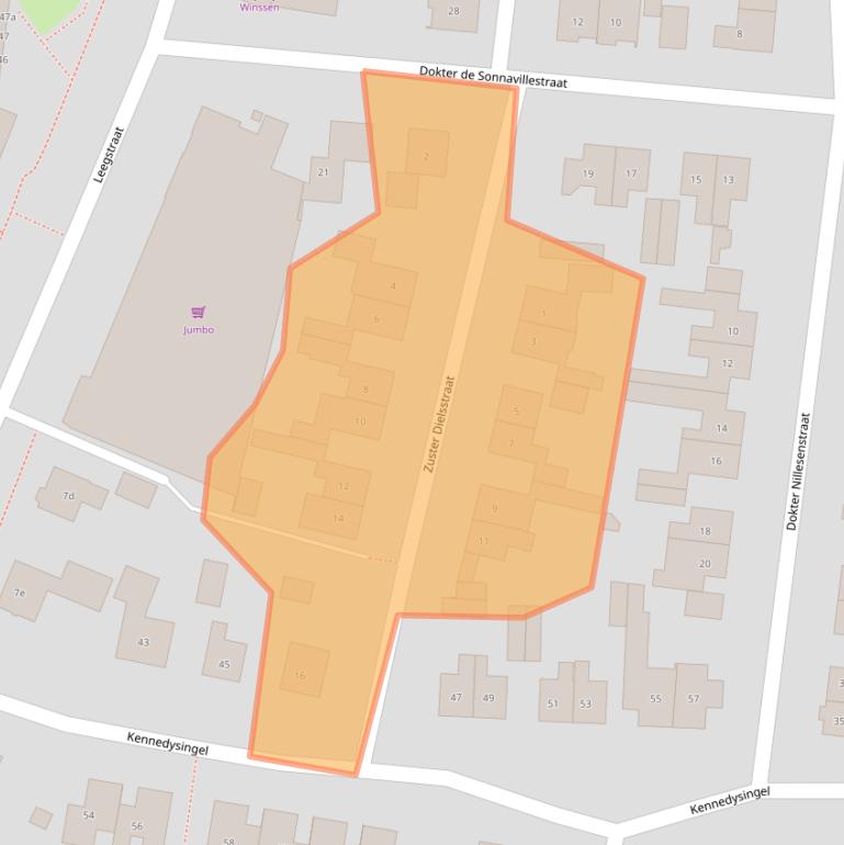 Kaart van postcodegebied 6645AS.