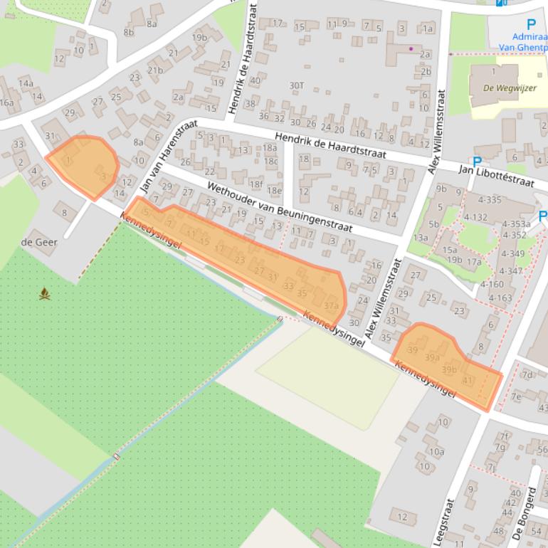 Kaart van postcodegebied 6645AT.