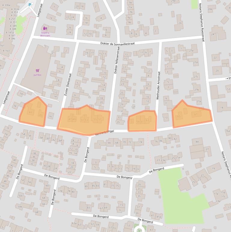 Kaart van postcodegebied 6645AV.