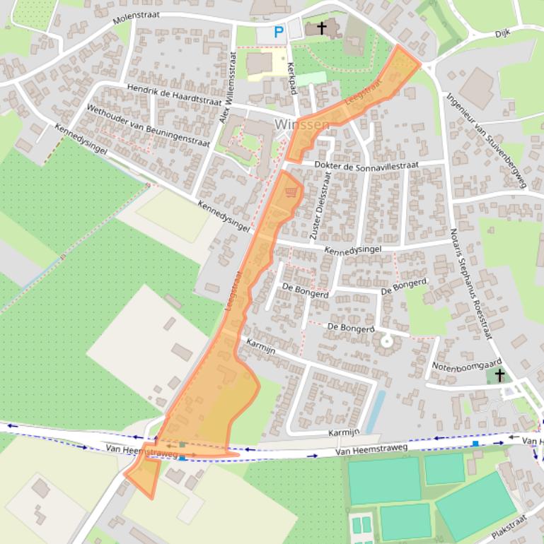 Kaart van postcodegebied 6645BA.