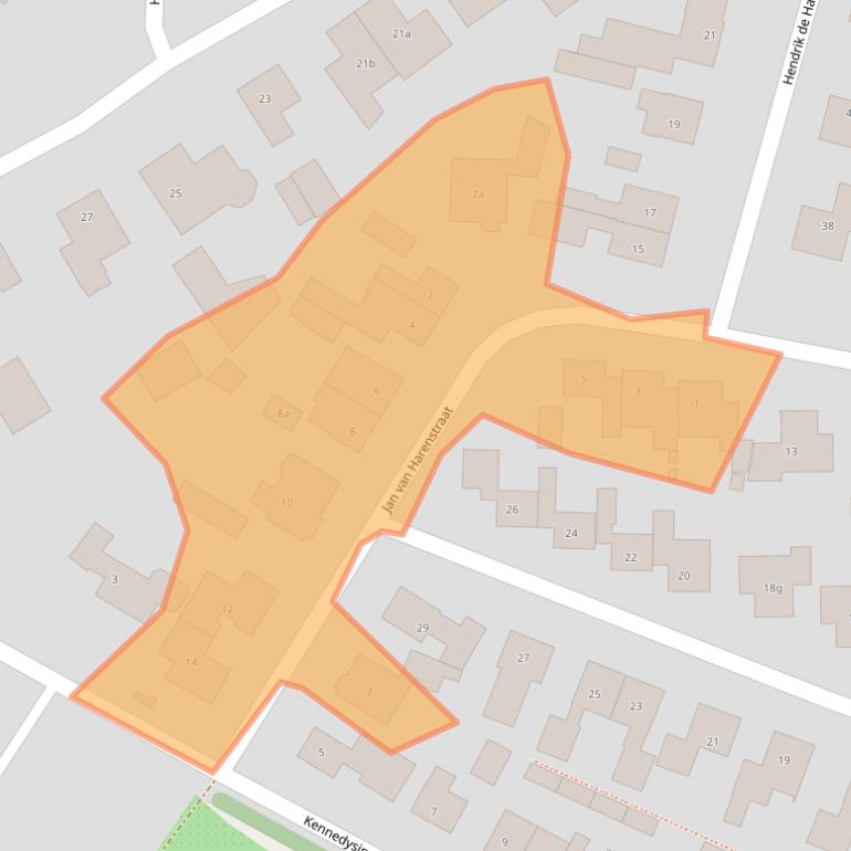 Kaart van postcodegebied 6645BM.