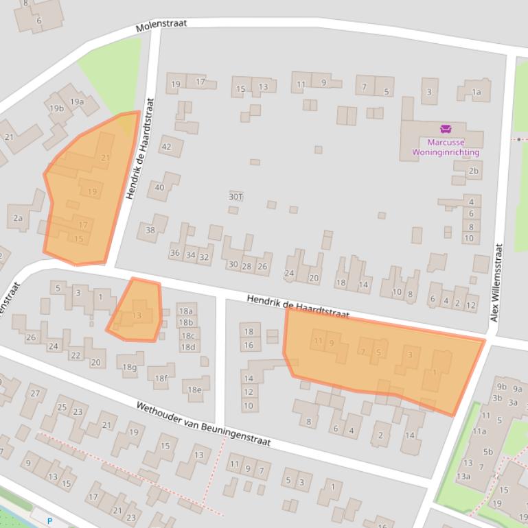 Kaart van postcodegebied 6645BN.