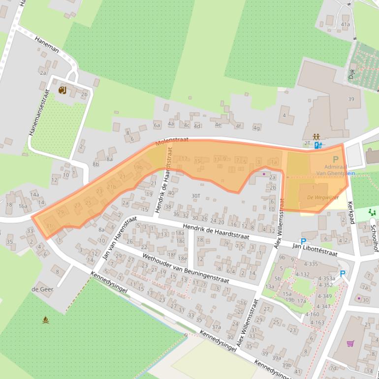 Kaart van postcodegebied 6645BR.