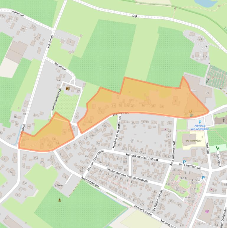 Kaart van postcodegebied 6645BT.