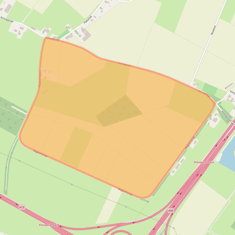 Kaart van postcodegebied 6645KM.