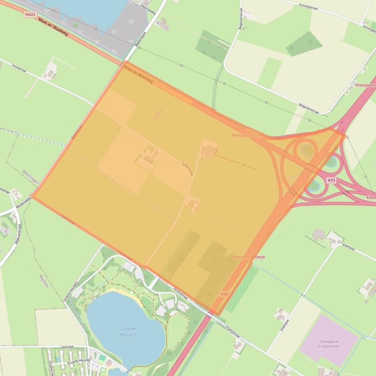 Kaart van postcodegebied 6645KV.