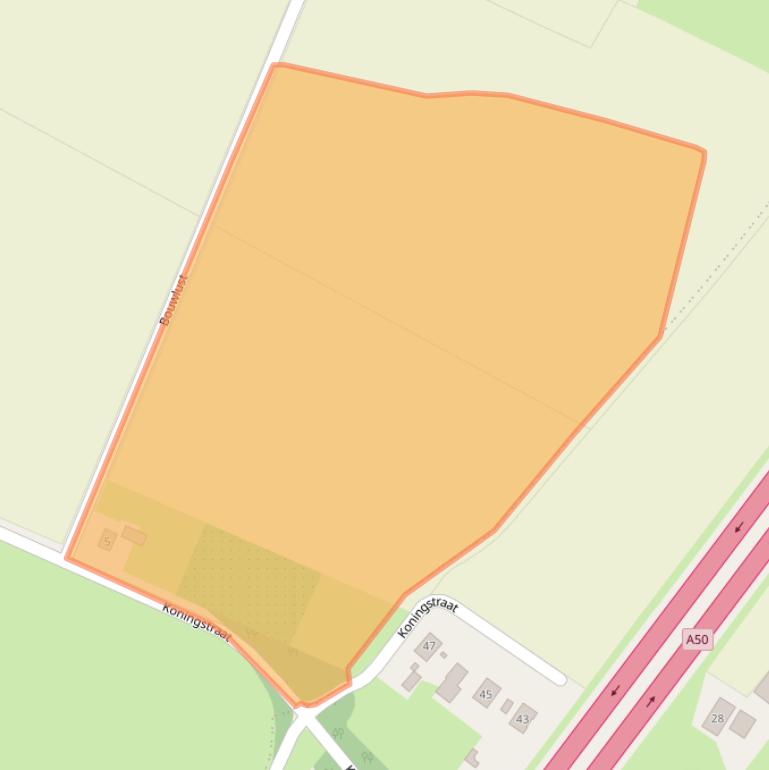 Kaart van postcodegebied 6645KW.