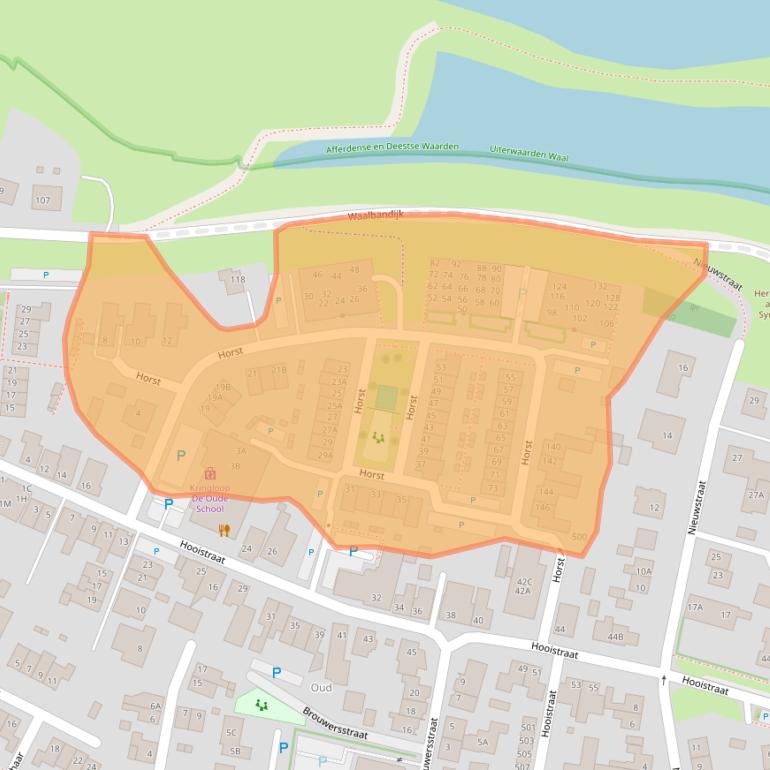 Kaart van postcodegebied 6651AG.