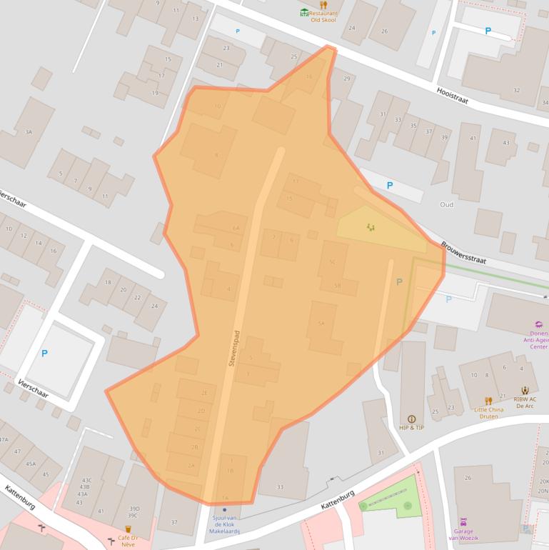 Kaart van postcodegebied 6651AJ.